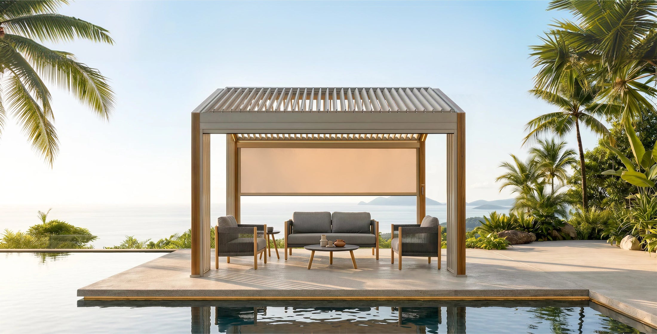 12x20 Grand Louvered Pergola